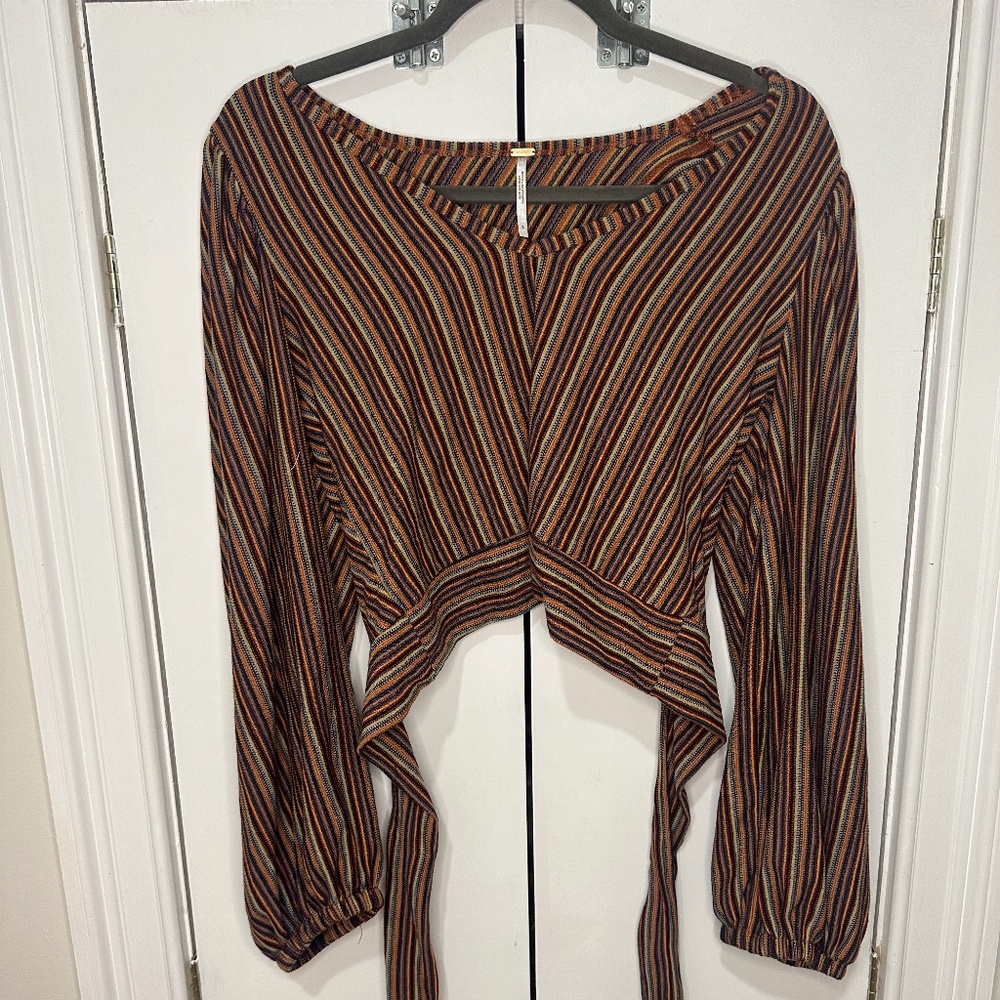 Free People Wrap Crop Top